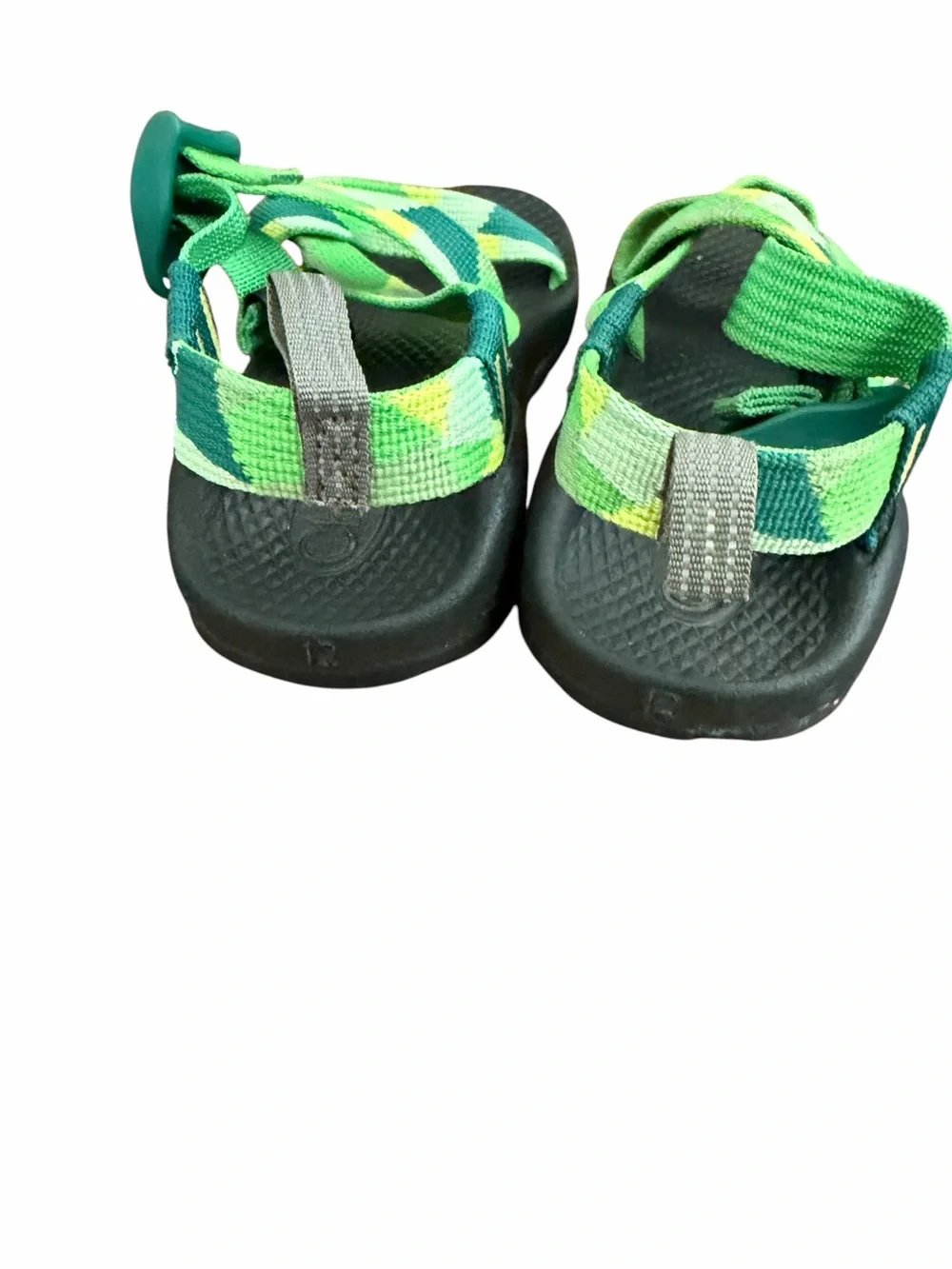 Chaco Kids Z/1 EcoTread Green Geometric Sport Sandals Size 12